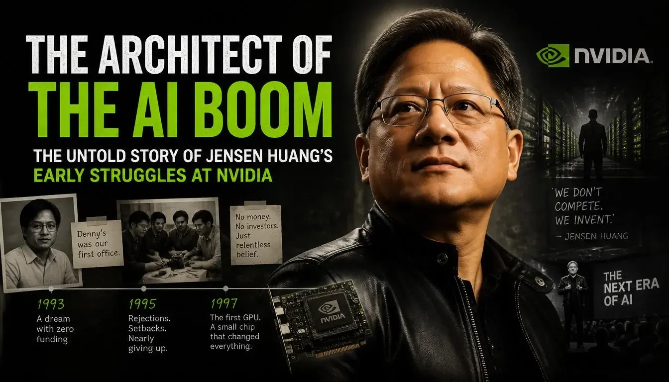 The Architect of the AI Boom: The Untold Story of Jensen Huang’s Early Struggles at Nvidia