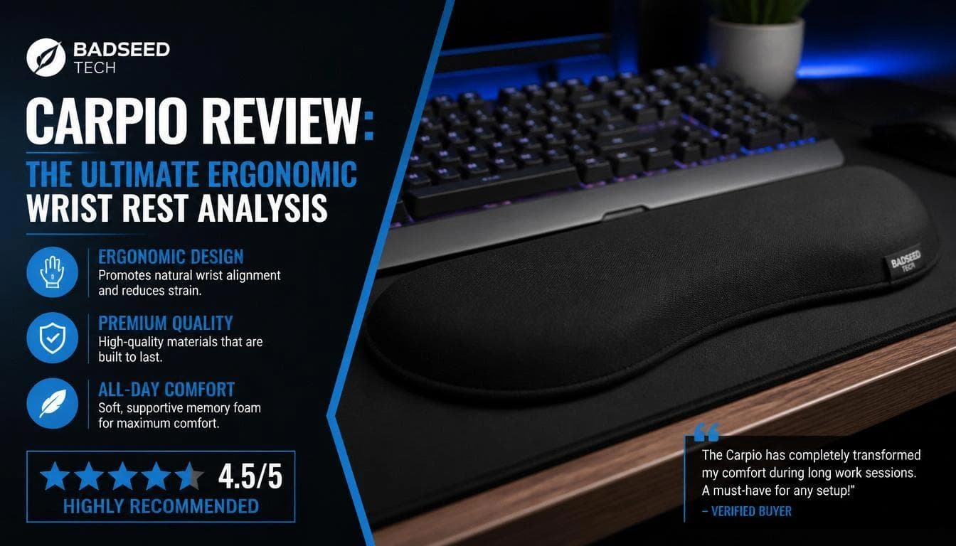 BadSeed Tech Carpio Review: The Ultimate Ergonomic Wrist Rest Analysis