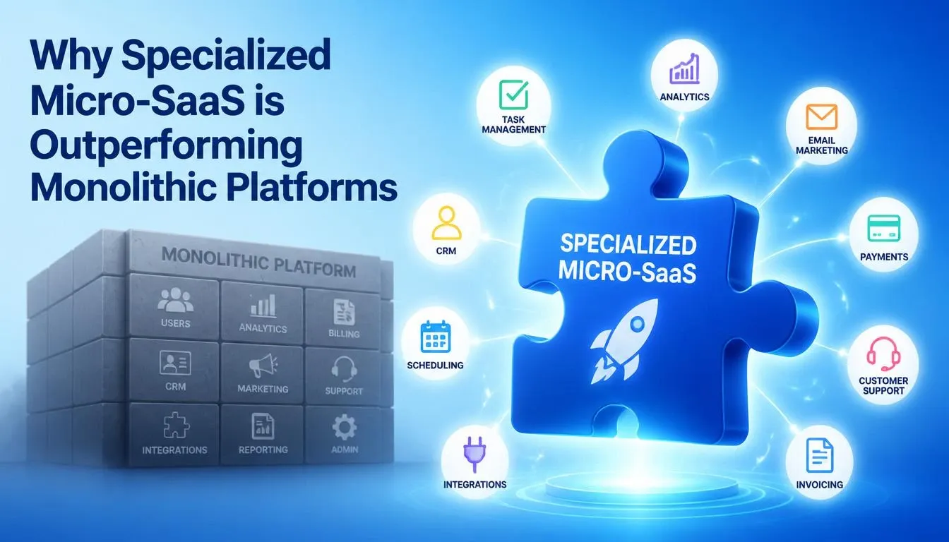 The Great Unbundling: Why Specialized Micro-SaaS is Outperforming Monolithic Platforms